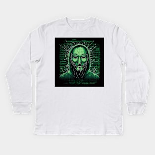 Anonymous Mask Kids Long Sleeve T-Shirt